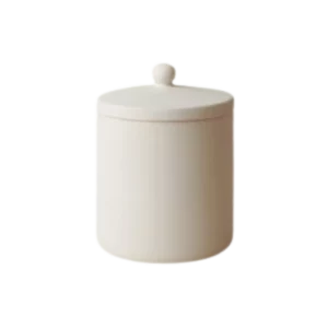 Blanco keramieken voorraadpotje met deksel voor pottery painting workshop